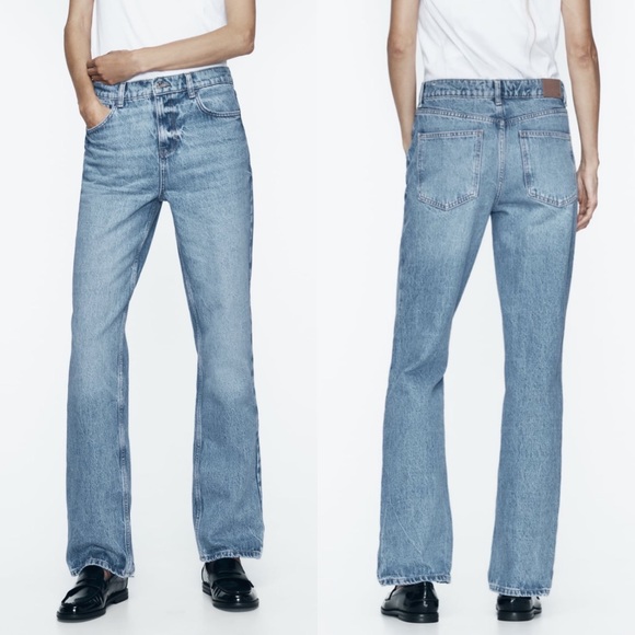 ZARA HIGH RISE Z1975 SLIM FIT JEANS - Picture 2 of 9